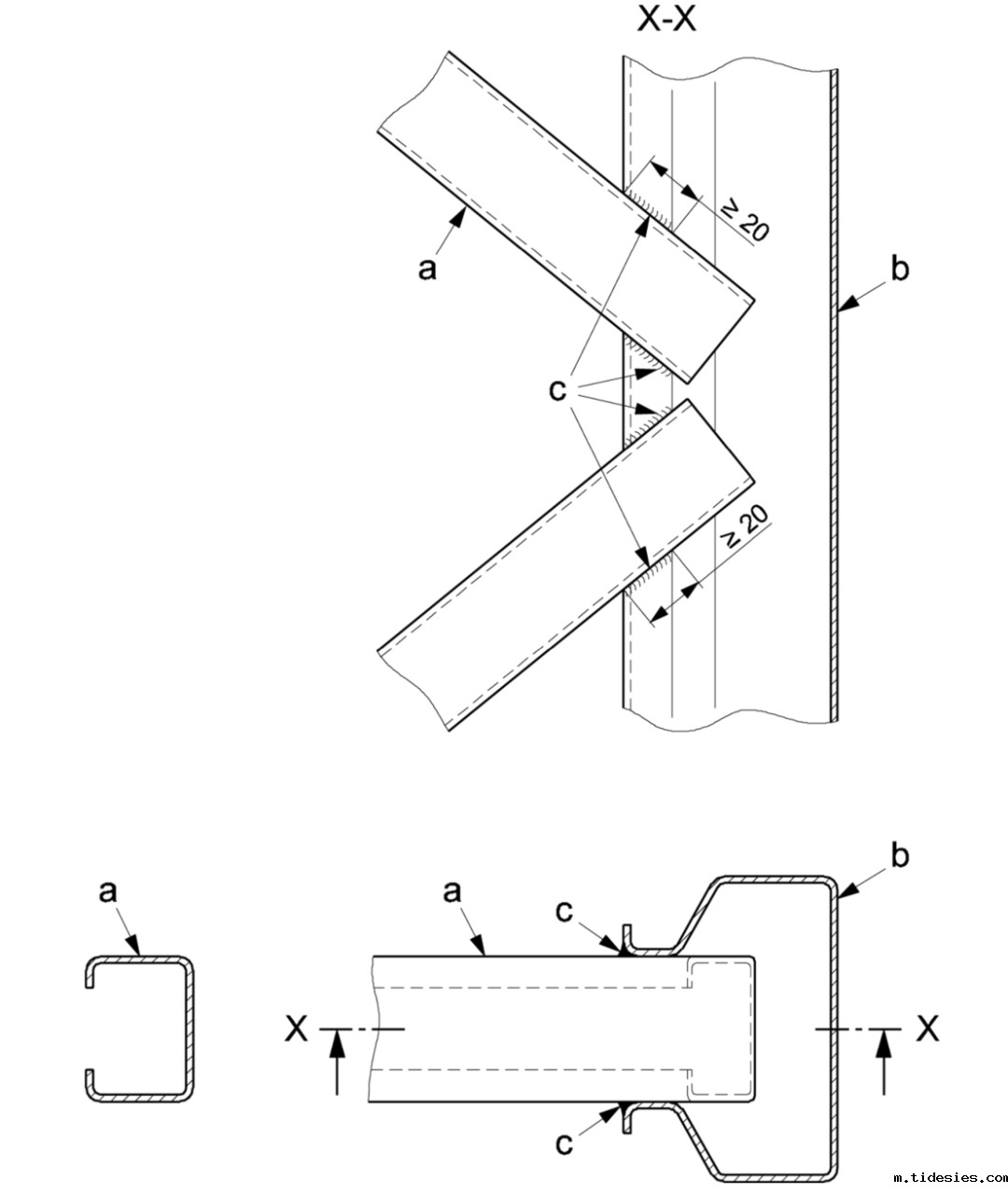 焊接立柱组撑杆
