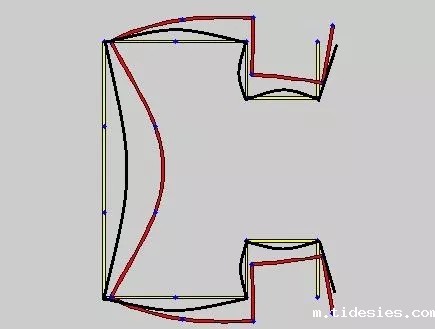 货架立柱截面变形示意图